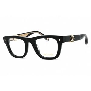Roberto Cavalli VRC052 Eyeglasses Black Plastic Rectangular